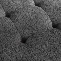 Volans Sherpa Fleece Sectional Sofa, Mid Century Modern Upholstered Square Modular Sectional Sofa Couch With Two Removable Non-Slip Pillows, Living Room Sofa Set, Grey, 1 Pcs -Safavieh Furnitue Shop 61LnFPdcRxL