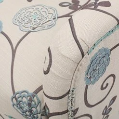 Christopher Knight Home Arabella Fabric Club Chair, White And Blue Floral 29.1D X 29.9W X 36.6H In -Safavieh Furnitue Shop 61bwXDo5nNL