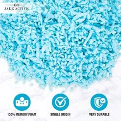 Jade Active Bean Bag Filler, 10 LBS Premium Bean Bag Booster Shredded Memory Foam, Soft Foam Stuffing For Dog Bed Or Couch Cushion, Bean Bag Filling Even For Artwork -Safavieh Furnitue Shop 61f6yt6EA0L